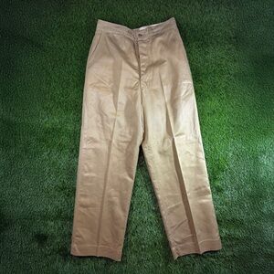 06/25/1953 WWII–Korean War Era U.S. Army VTG Button Fly Khaki Twill Chino Pants